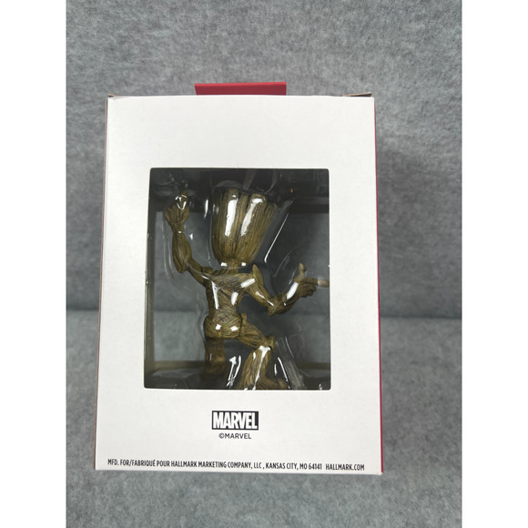 2021 Hallmark Marvel‎ Guardians Dancing Baby Groot Christmas Tree Ornament - Picture 2 of 2